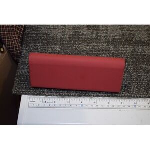 Morel Lunetier Francais Red Folding Triangle Eyeglasses Case